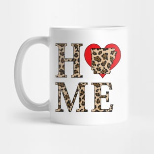 Arkansas Home Leopard Print Mug